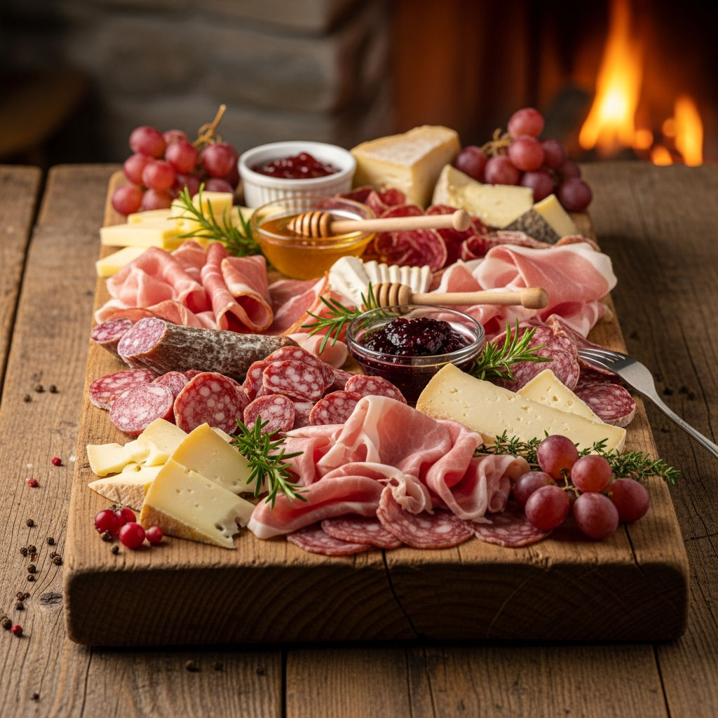 Tagliere Di Salumi E Formaggi Valdostani
