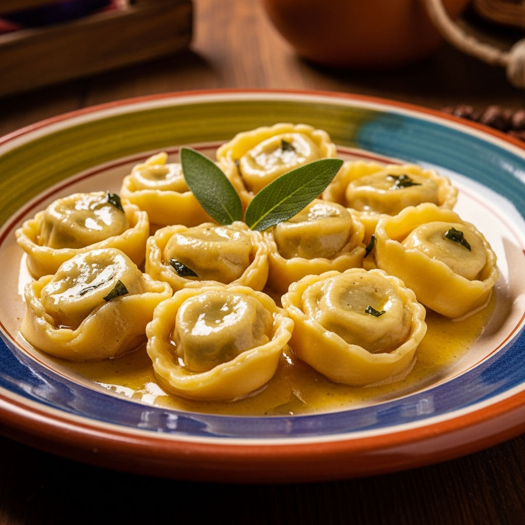 Tortelli Freschi Con Formaggella Di Tremosine