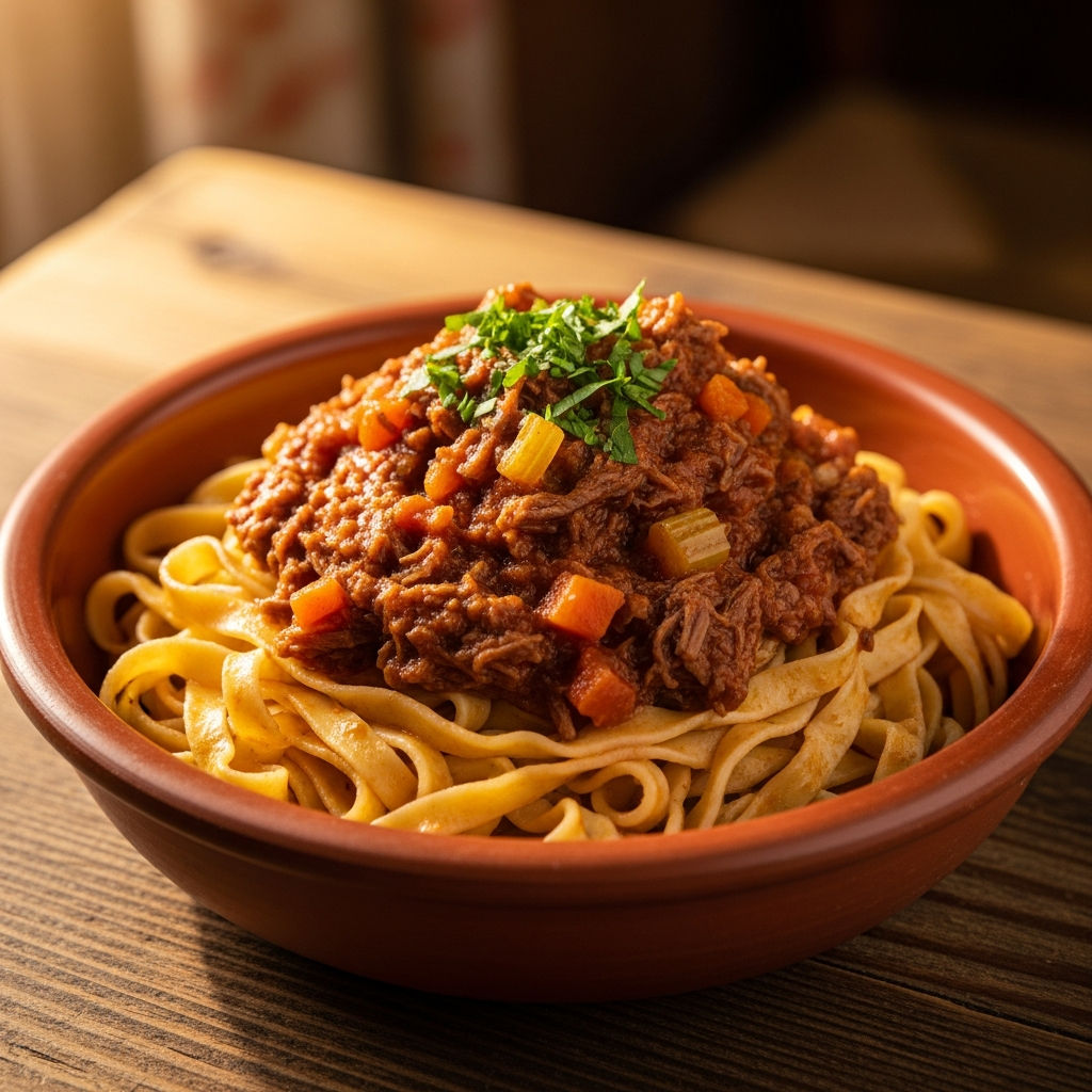 Tagliatelle Al Ragù Di Cinghiale