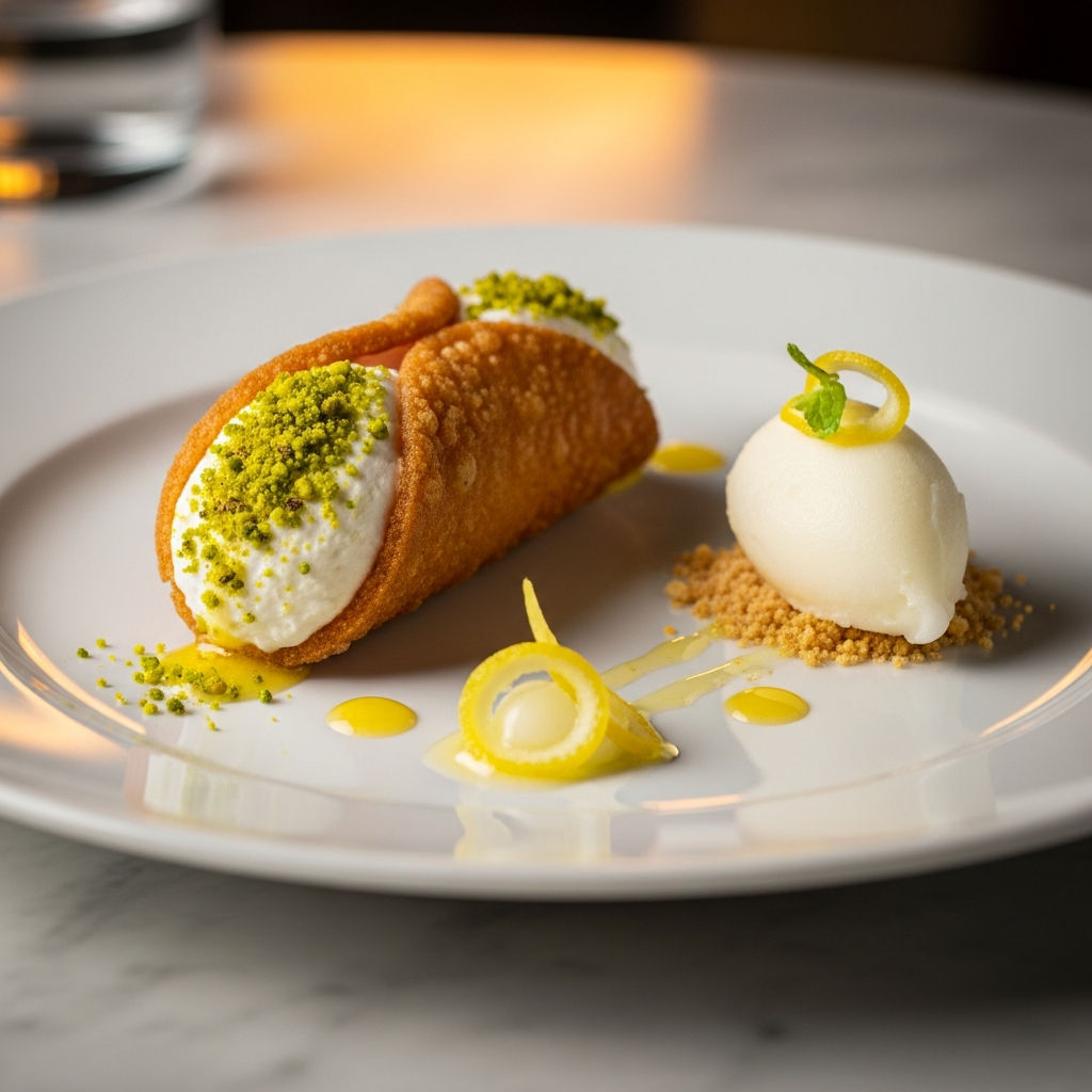 Cannolo Con Ricotta Di Capra