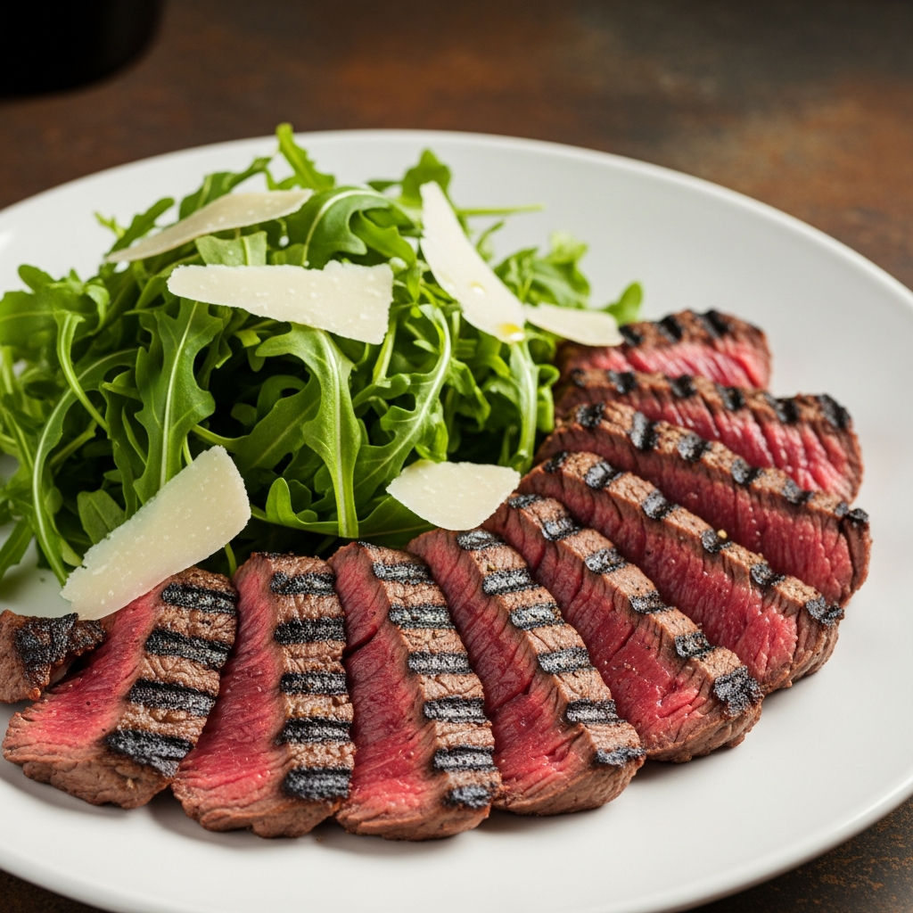 Tagliata Con Rucola E Scaglie