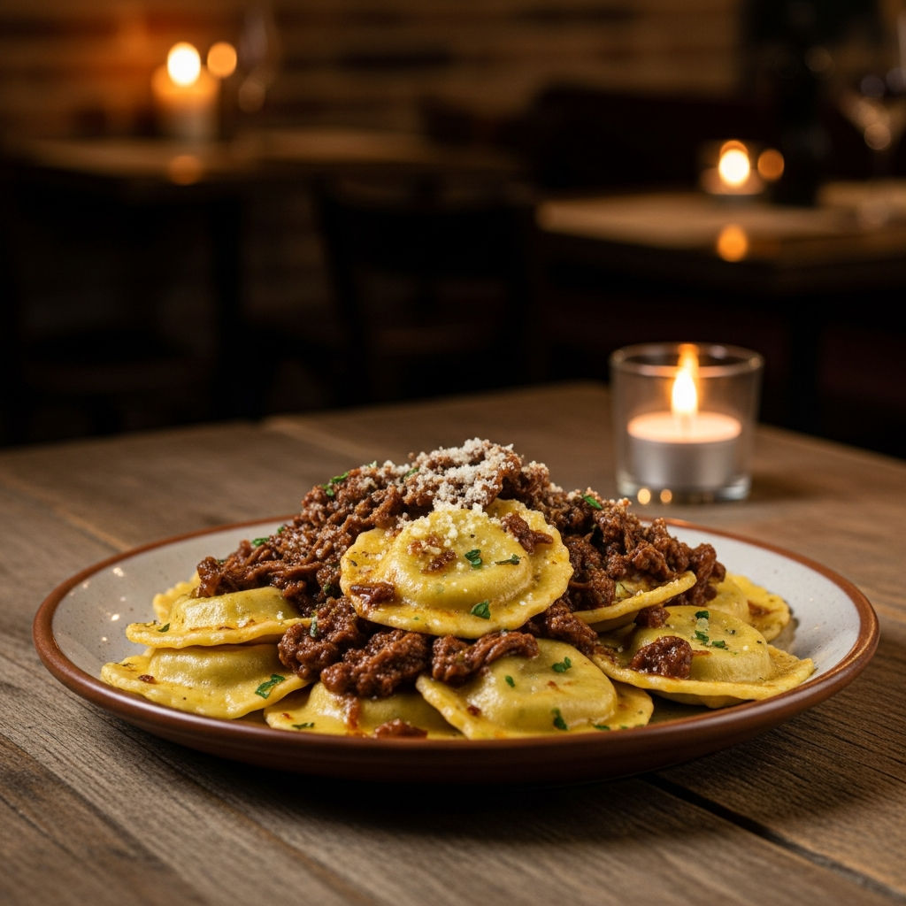 Ravioli Di Nonna Renata Al Ragù Genovese