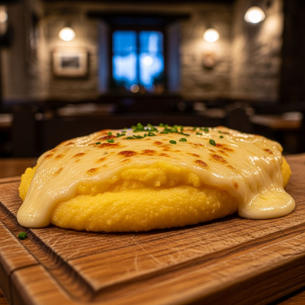 Polenta E Formaggio Di Malga