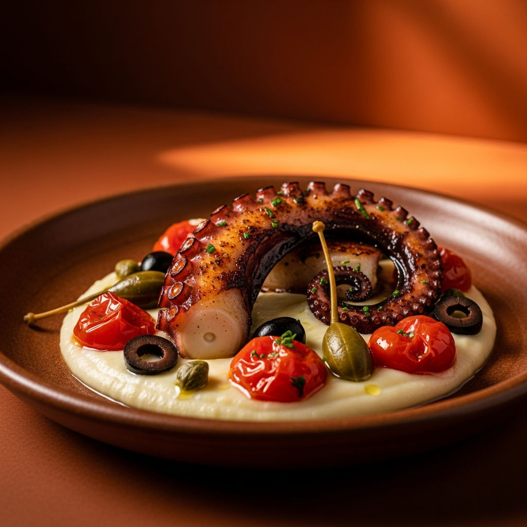 Tentacolo Di Polpo In Padella