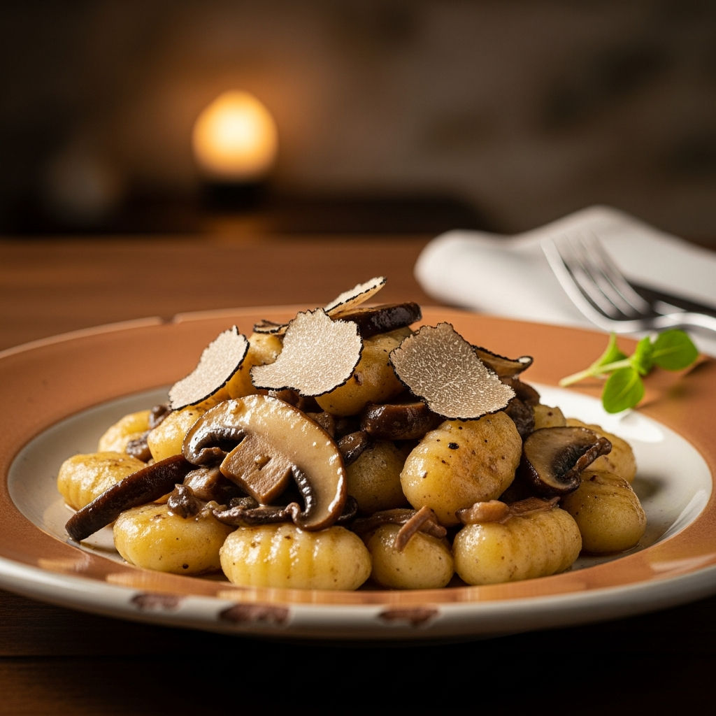 Gnocchetti Di Patate Con Porcini E Tartufo