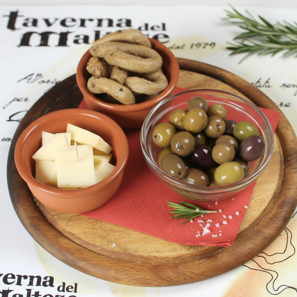 Taralli, Olive, Formaggio