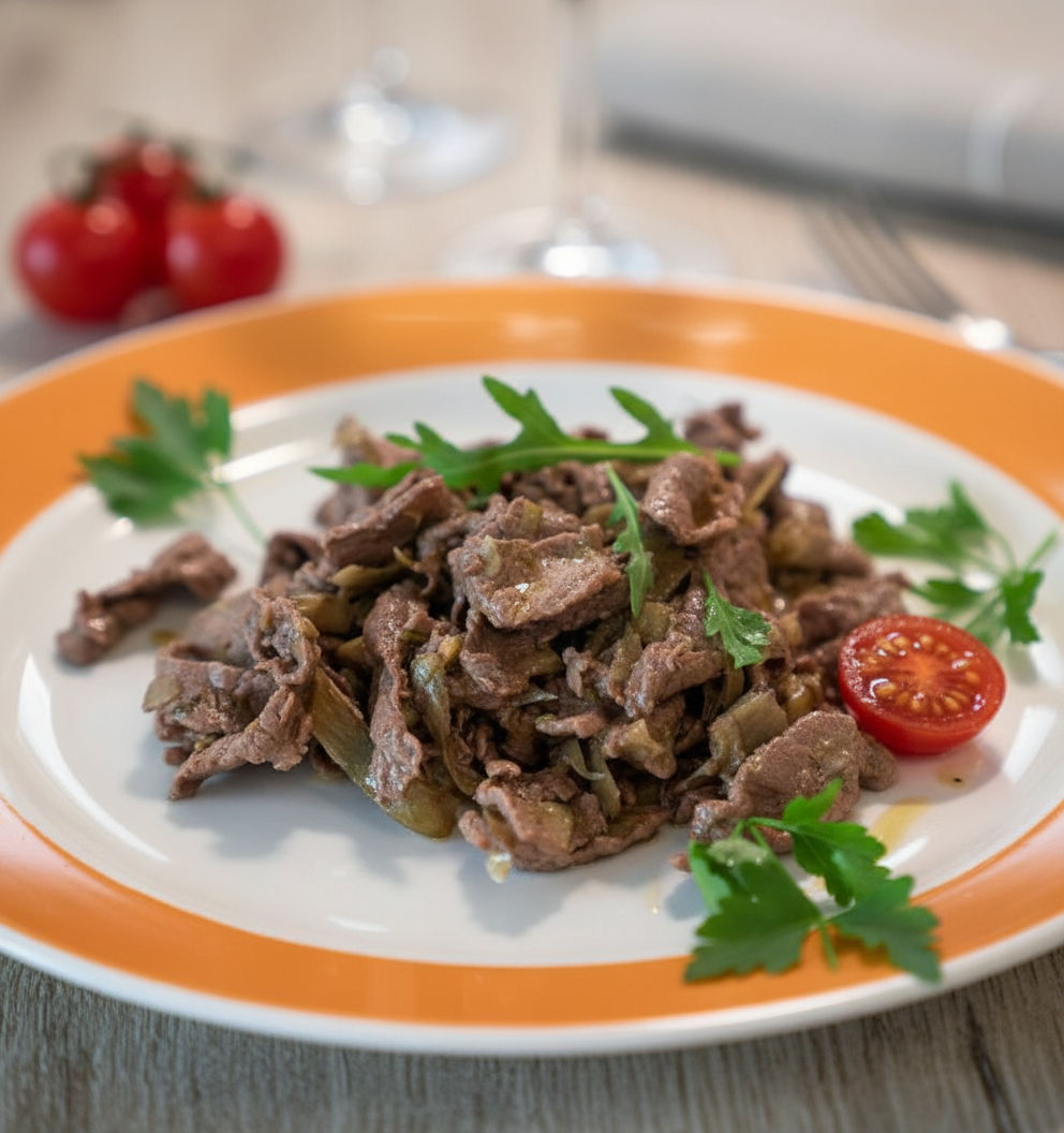 Straccetti Di Manzo Rucola E Pachino