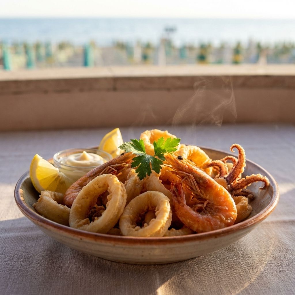 Frittura Di Calamari E Gamberi