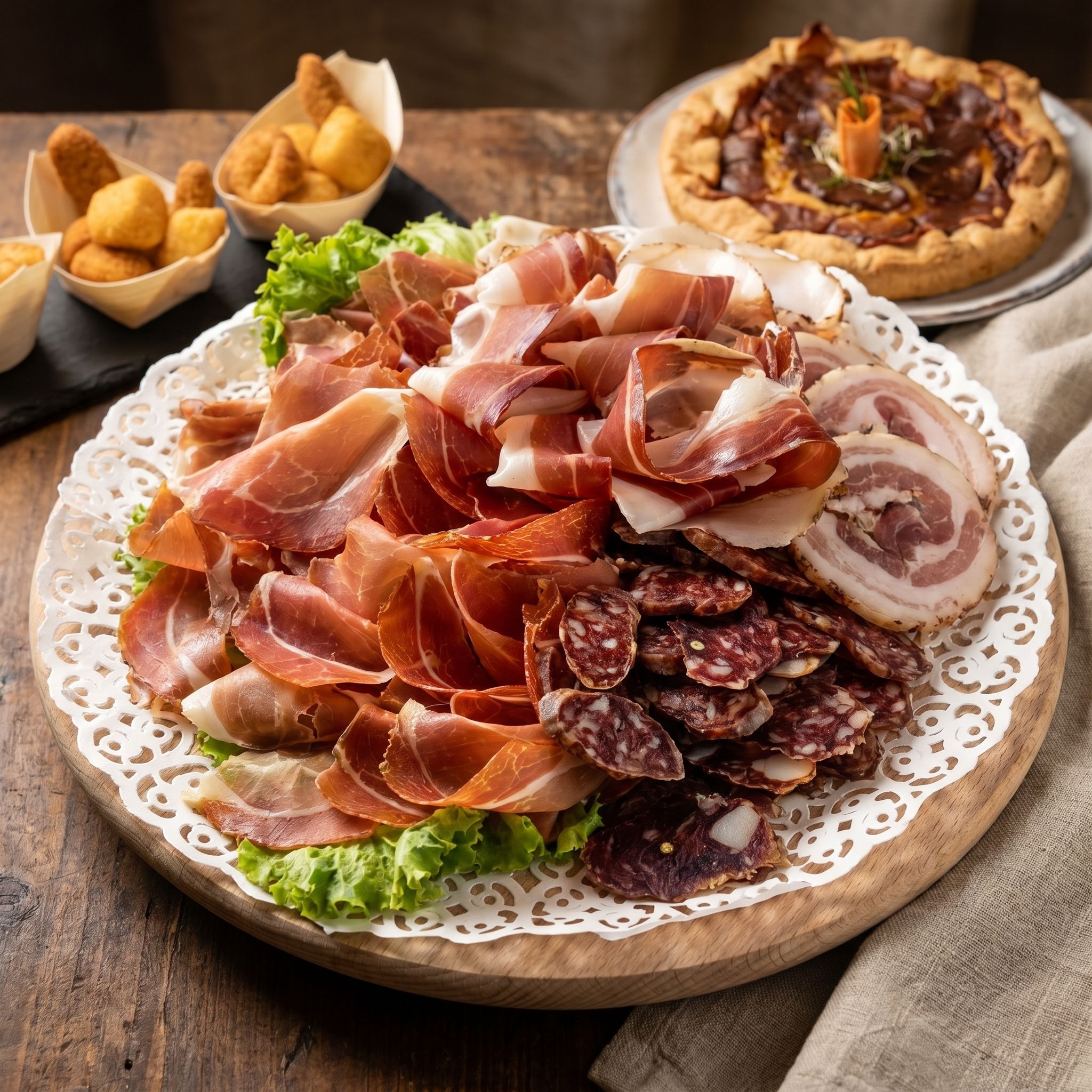 Degustazione Di Affettati Di Mora Romagnola