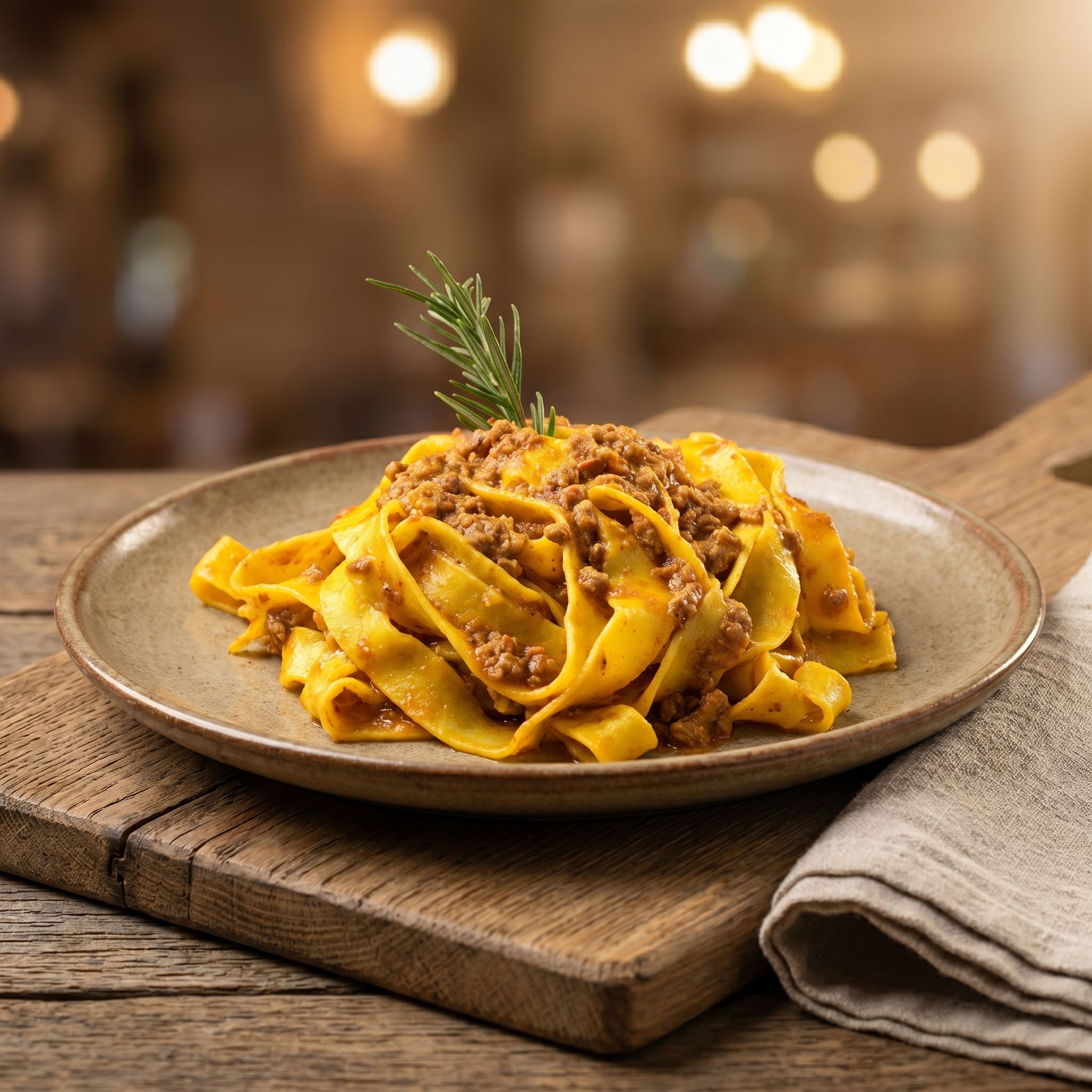 Tagliatelle Al Ragu Di Mora Romagnola