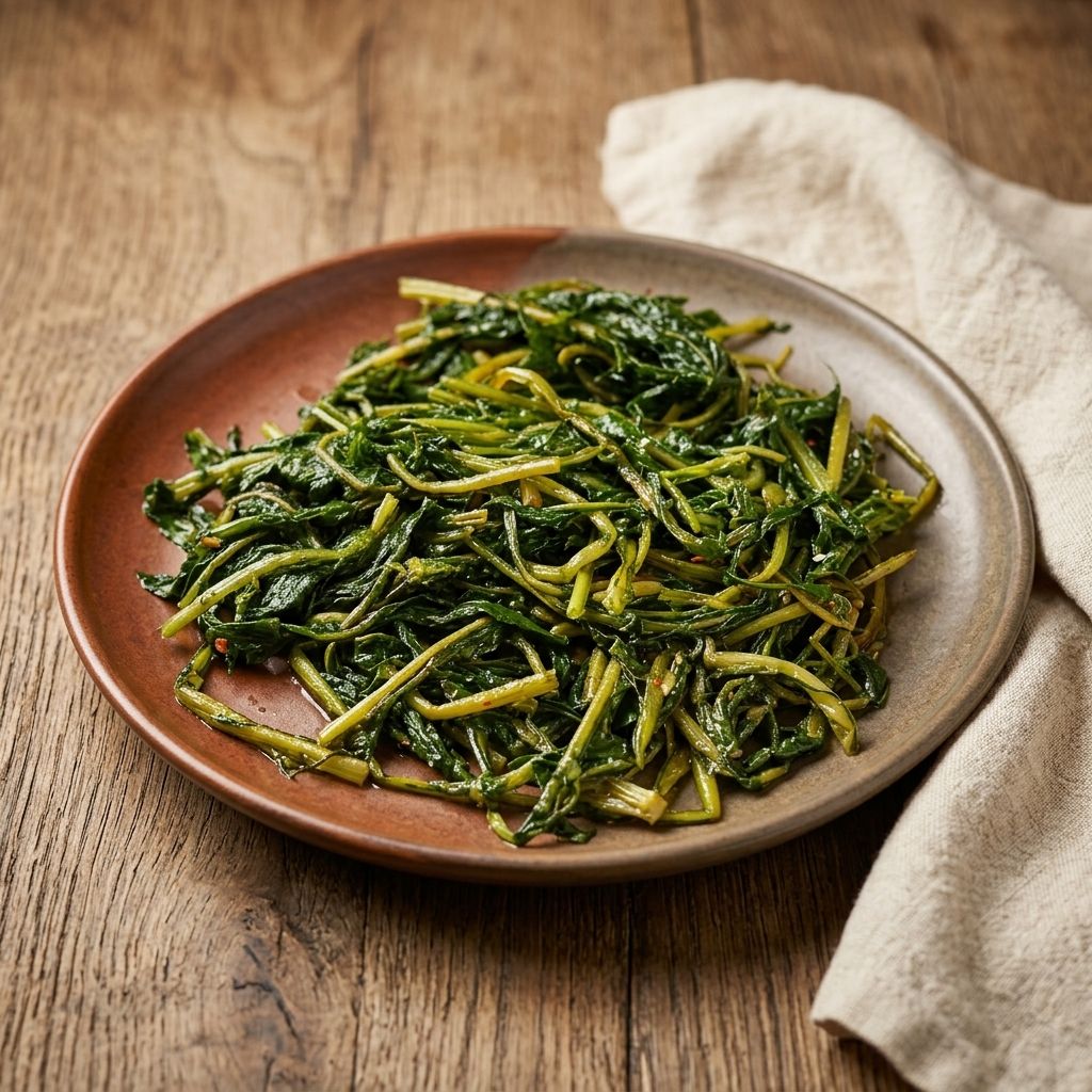 Cicoria Ripassata Con Olio Aglio E Peperoncino