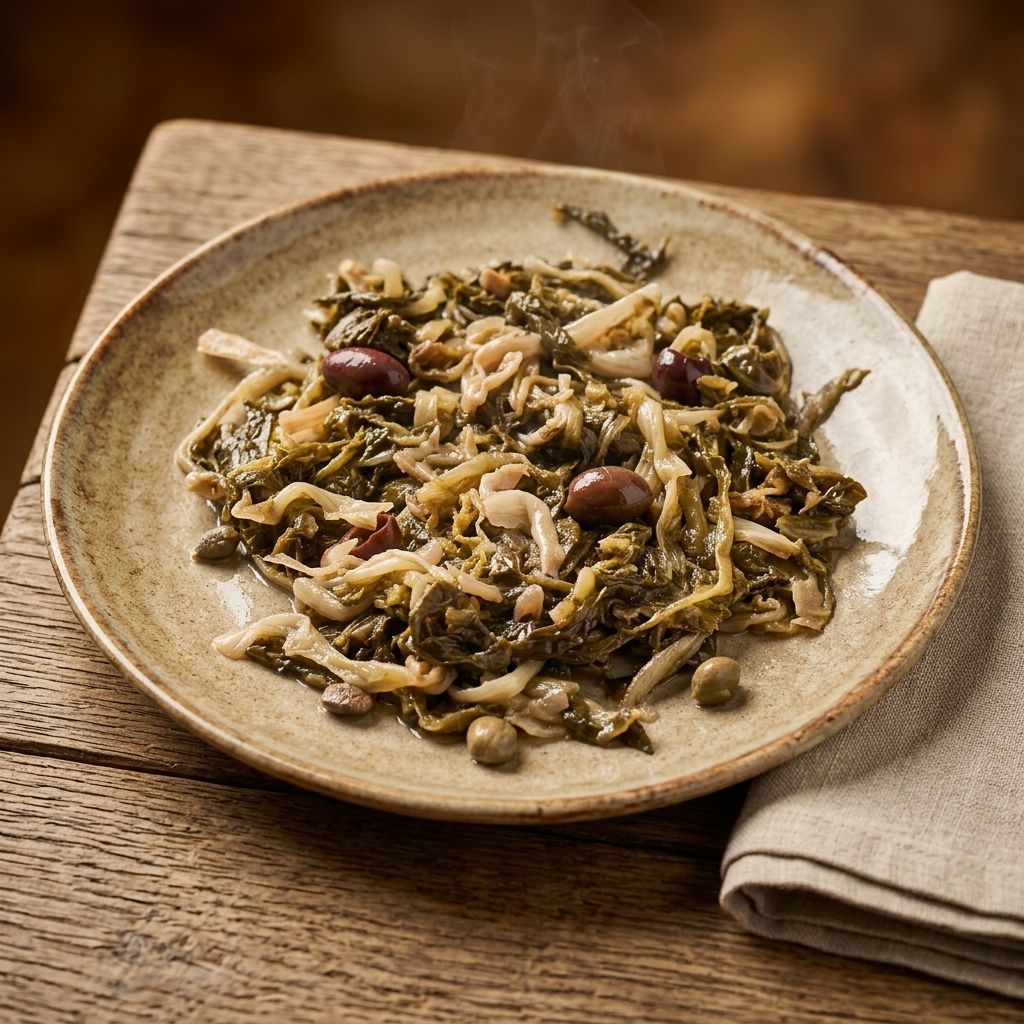 Scarola Brasata Con Olive