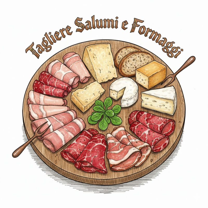 Tagliere Di Affettati E Formaggi Misti