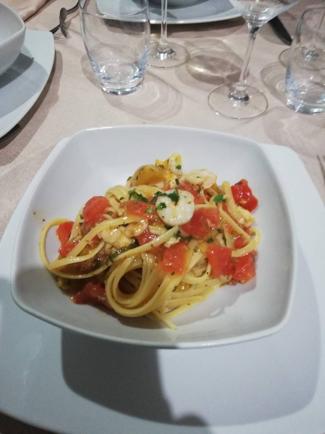 Linguine Pesce Spada E Pomodorini