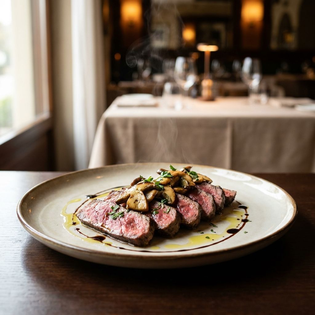 Tagliata Di Manzo Ai Porcini