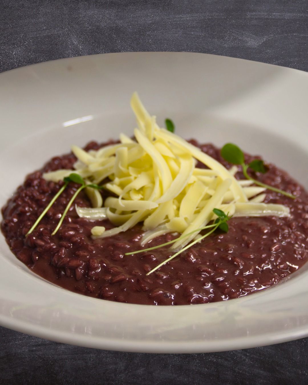 Risotto All'amarone E Scaglie Di Monte Veronese
