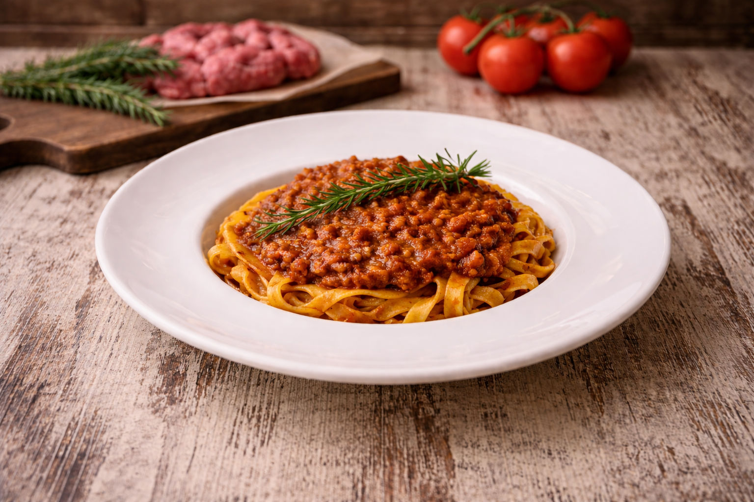 Fettuccine Al Ragù Di Manzo