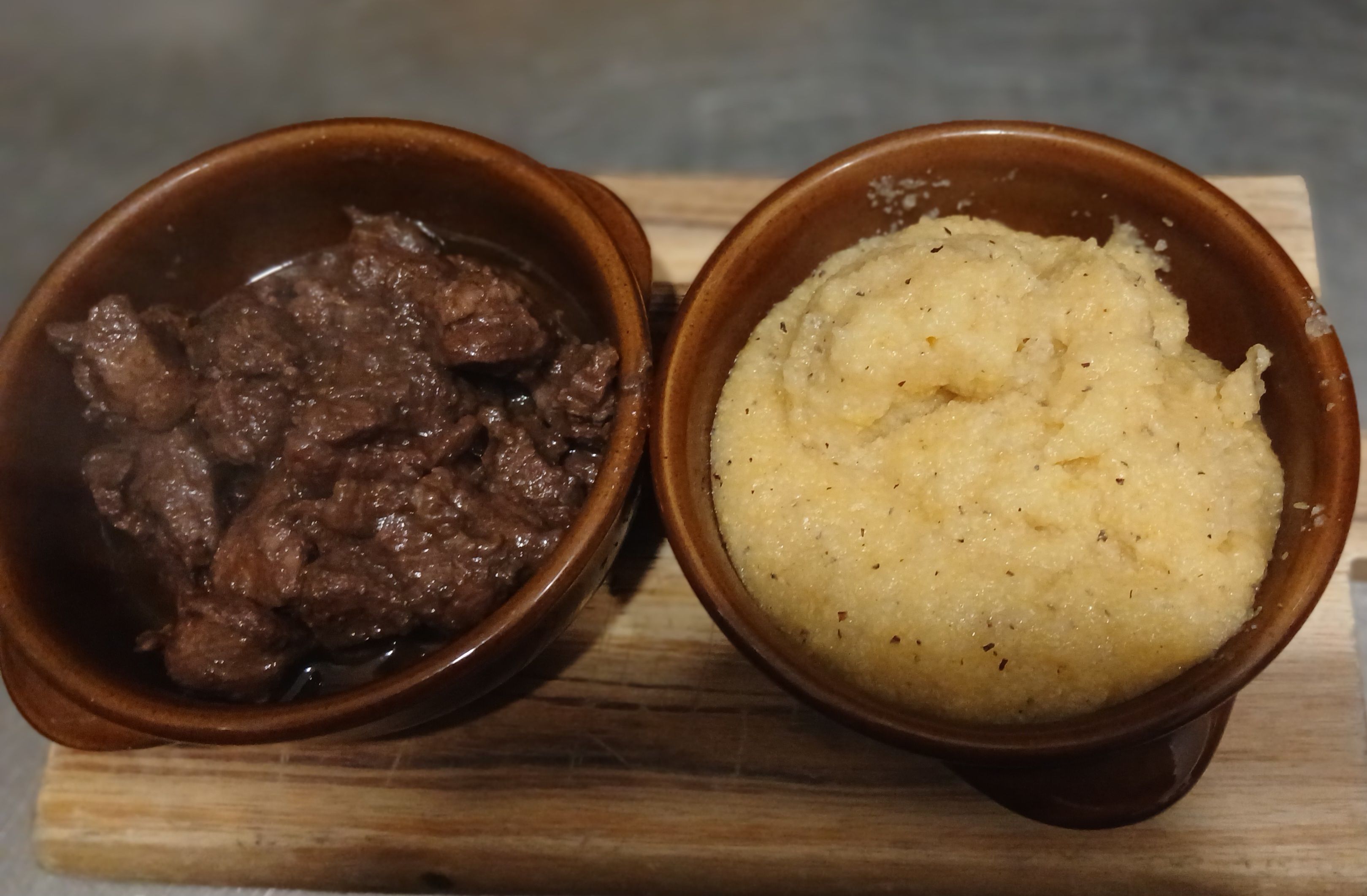 Spezzatino Di Cinghiale Con Polenta