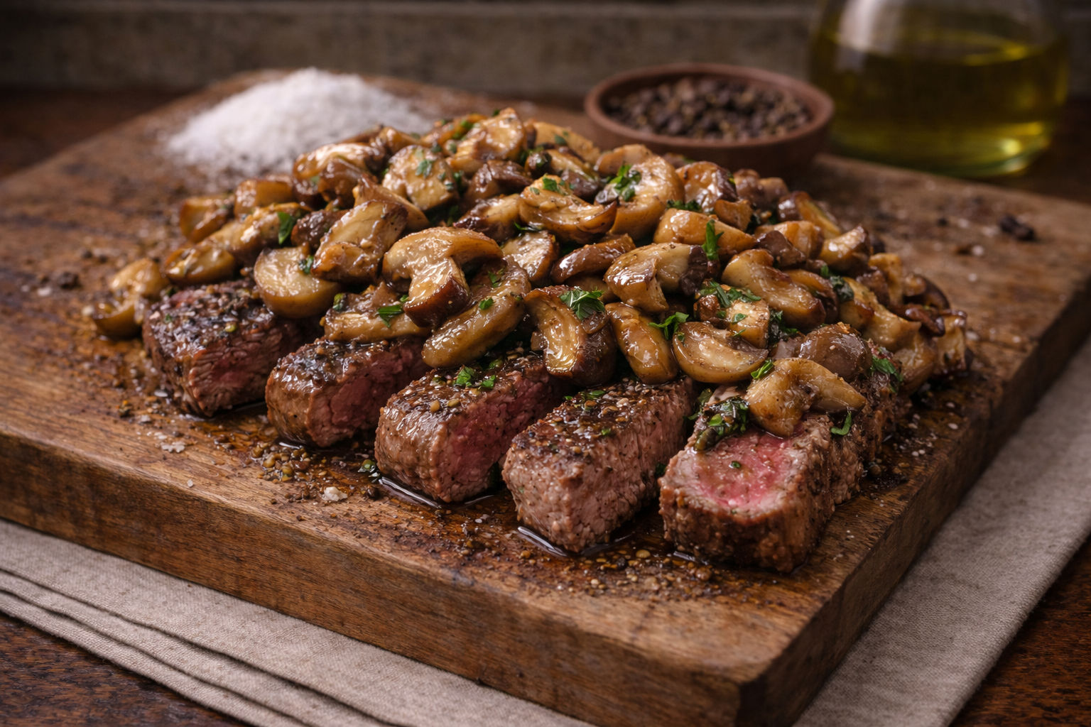 Tagliata Ai  Funghi Porcini