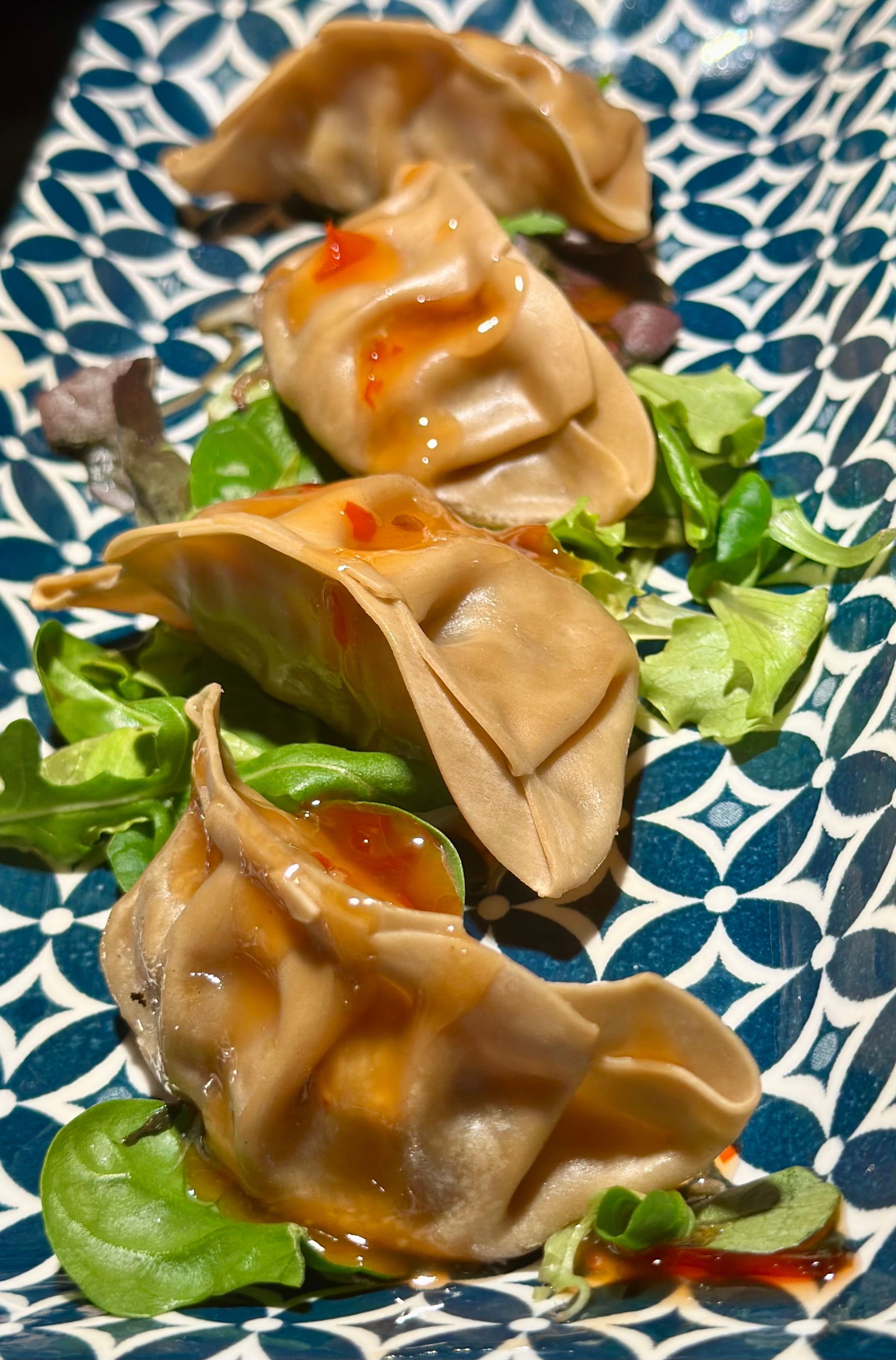 Gyoza Di Gamberi E Verdure Con Riduzione Pequeño (4 Pz)
