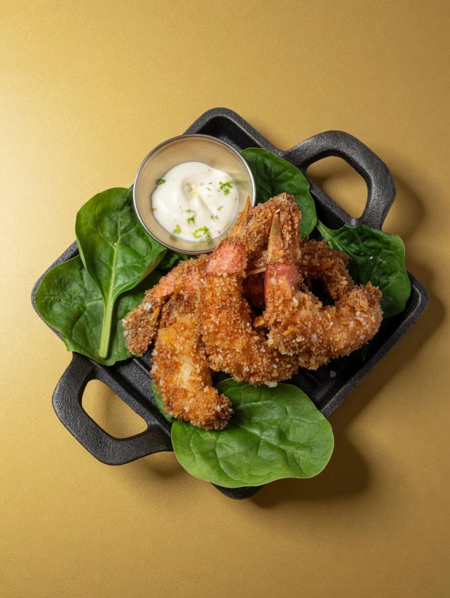 Gamberi Fritti Con Maionese Al Gin E Lime