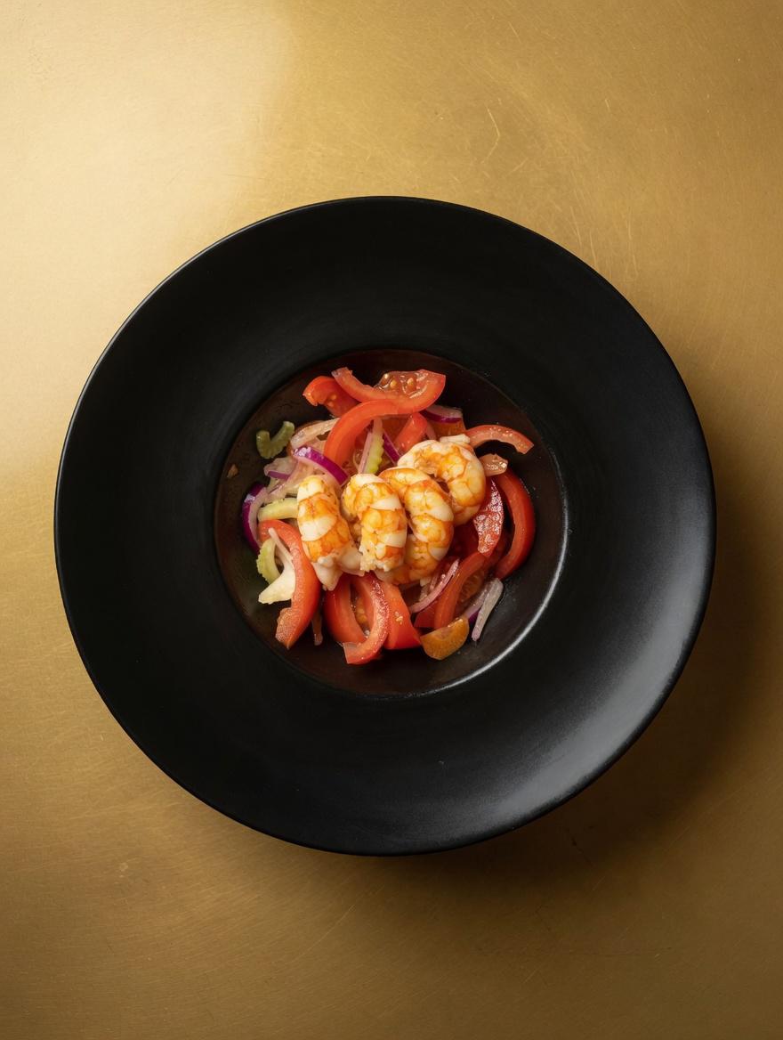 Catalana Con Gamberi Al Gin