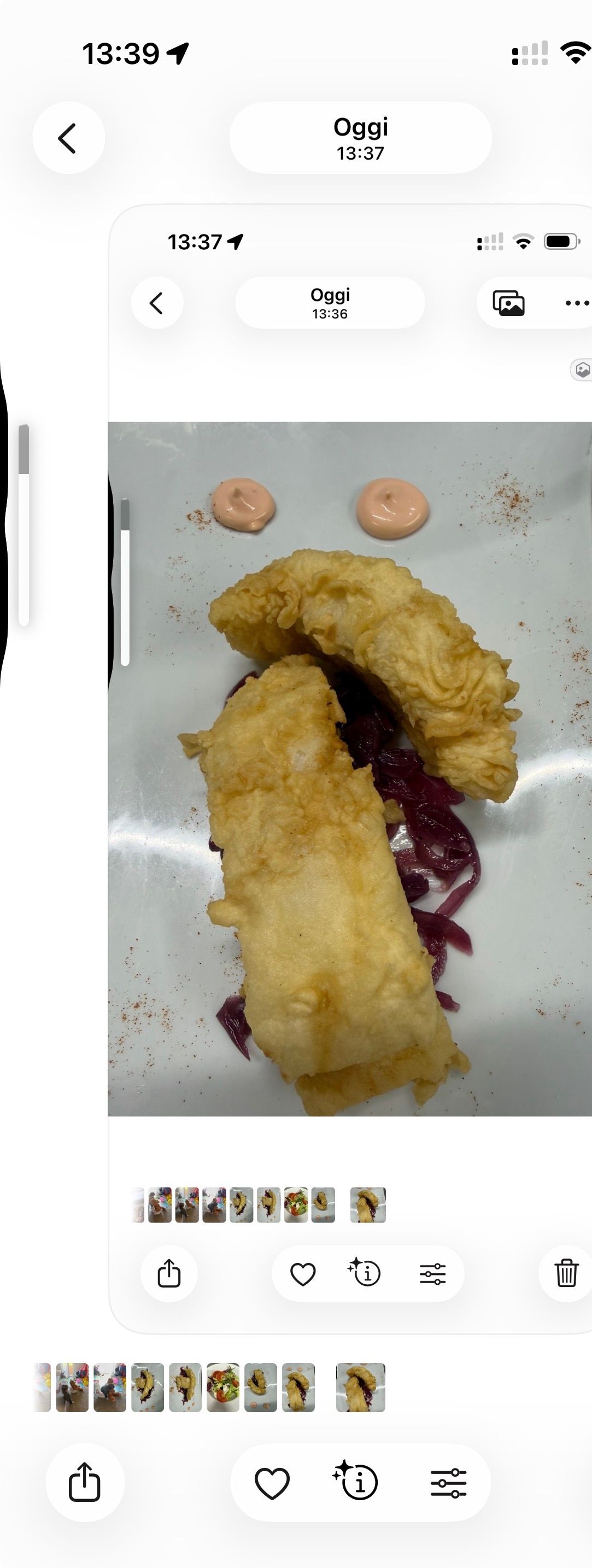 Baccalà Fritto Su Letto Di Cipolla Tropea Caramellata Con Maionese All’arancia