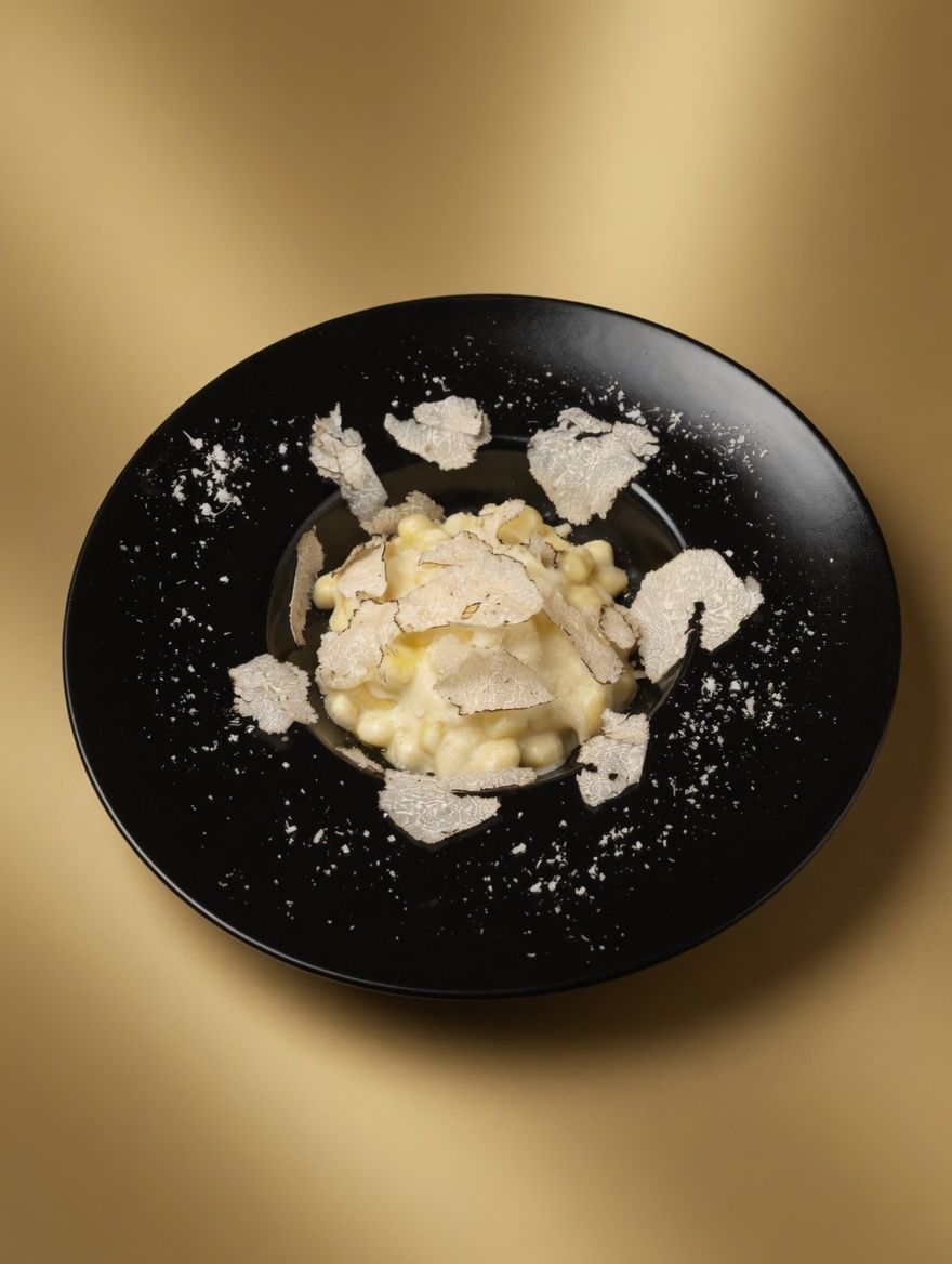 Gnocchi Con Crema Di Parmigiano Con Scaglie Di Tartufo