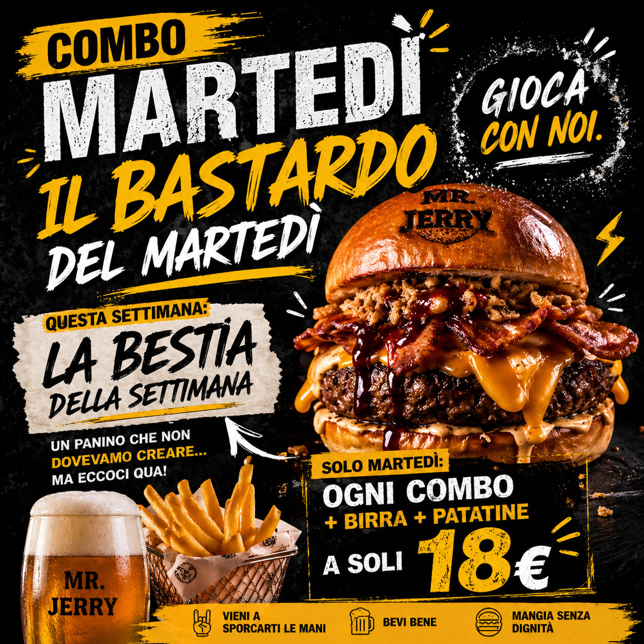 🍔💣 la BESTIA del MARTEDI