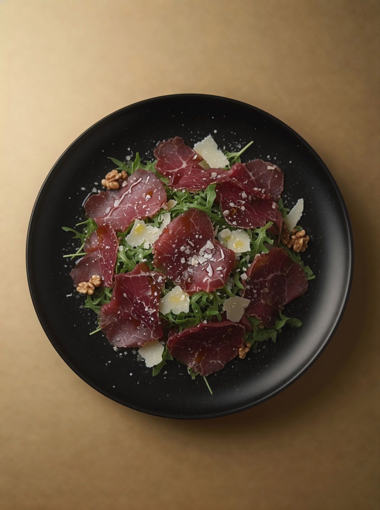 Bresaola Con Rucola ,parmigiano E Noci