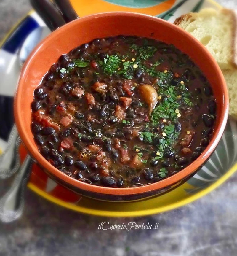 Fagioli Neri Texani In Coccino