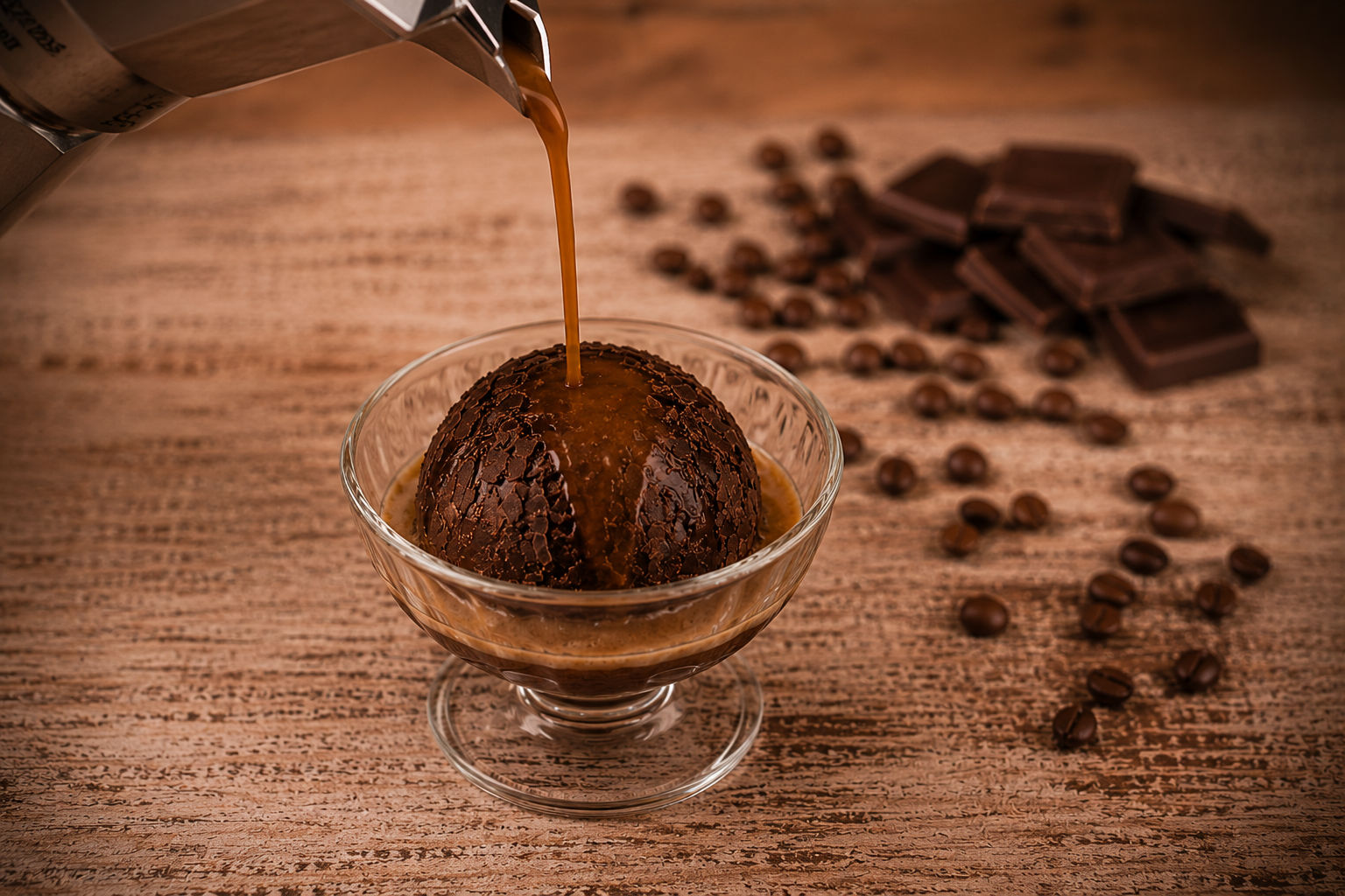 Tartufo Affogato Al Caffè
