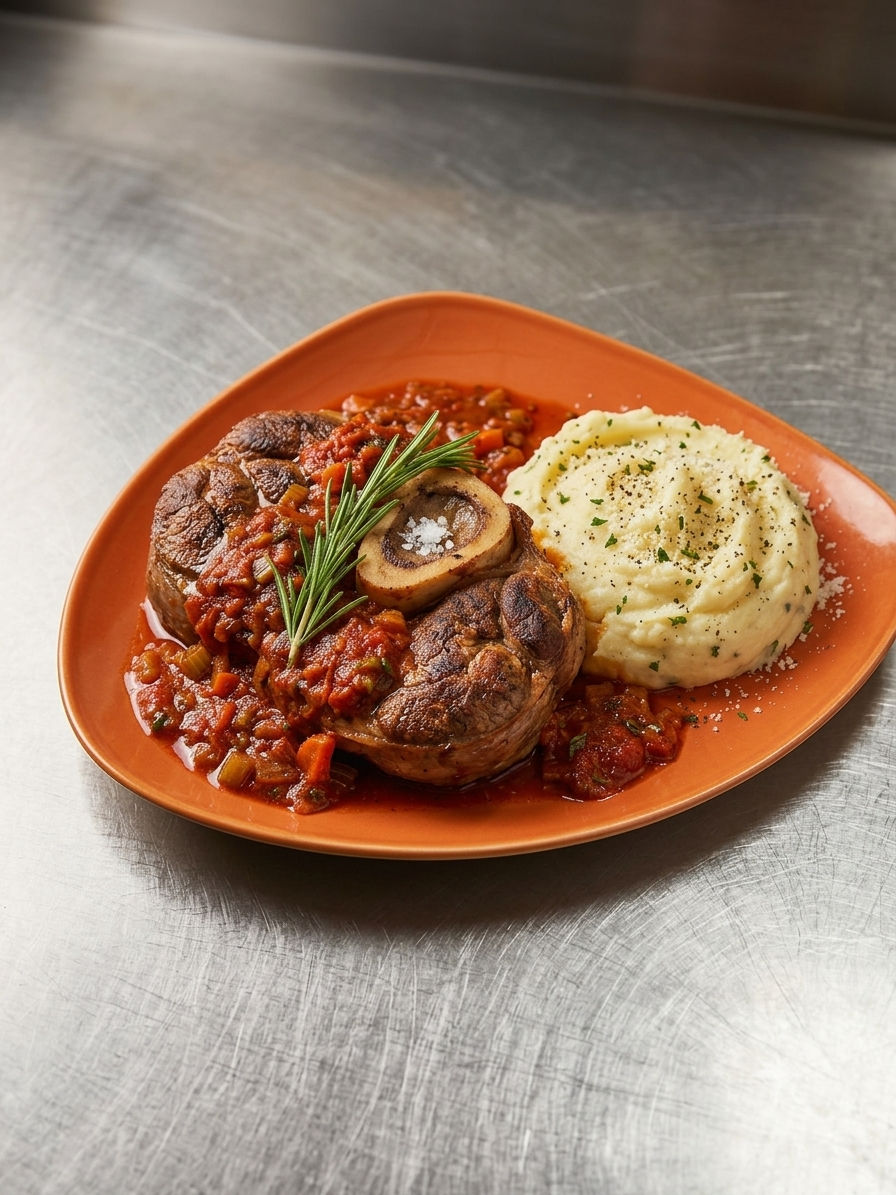 Ossobuco Toscano Con Purè