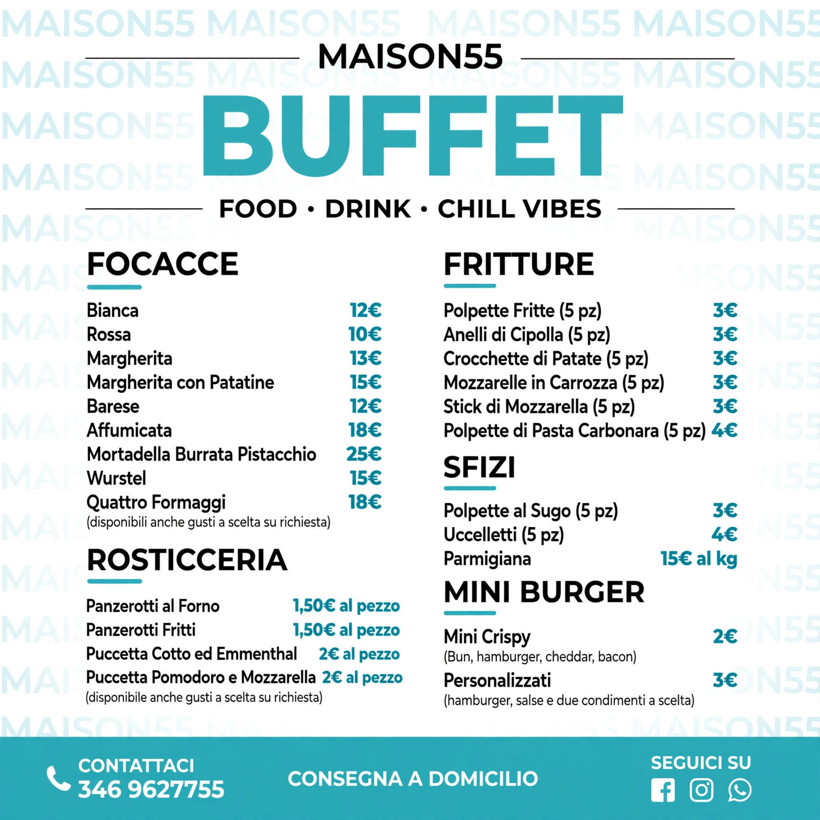 BUFFET PERSONALIZZATI