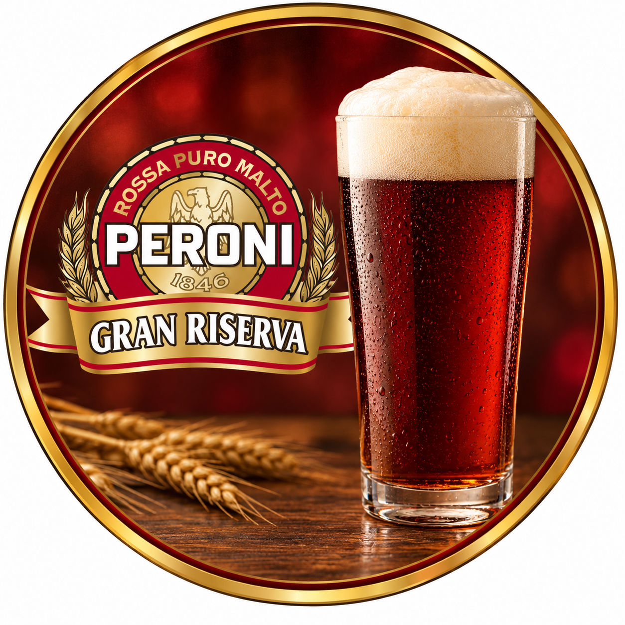 BIRRA Rossa PERONI alla spina media