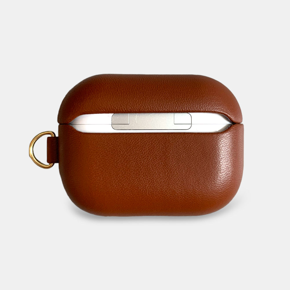 Leather AirPods Case-Brown – Kimi.