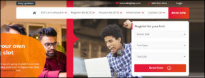 Step 1: Visit the IELTS India official website