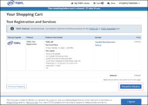 STEP 4: Pay the TOEFL Registration Fee