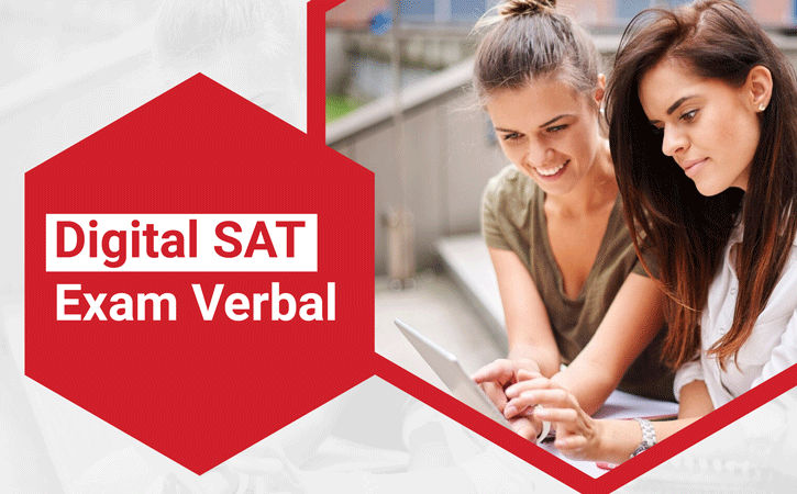 Verb with exam. Digital sat Exam.