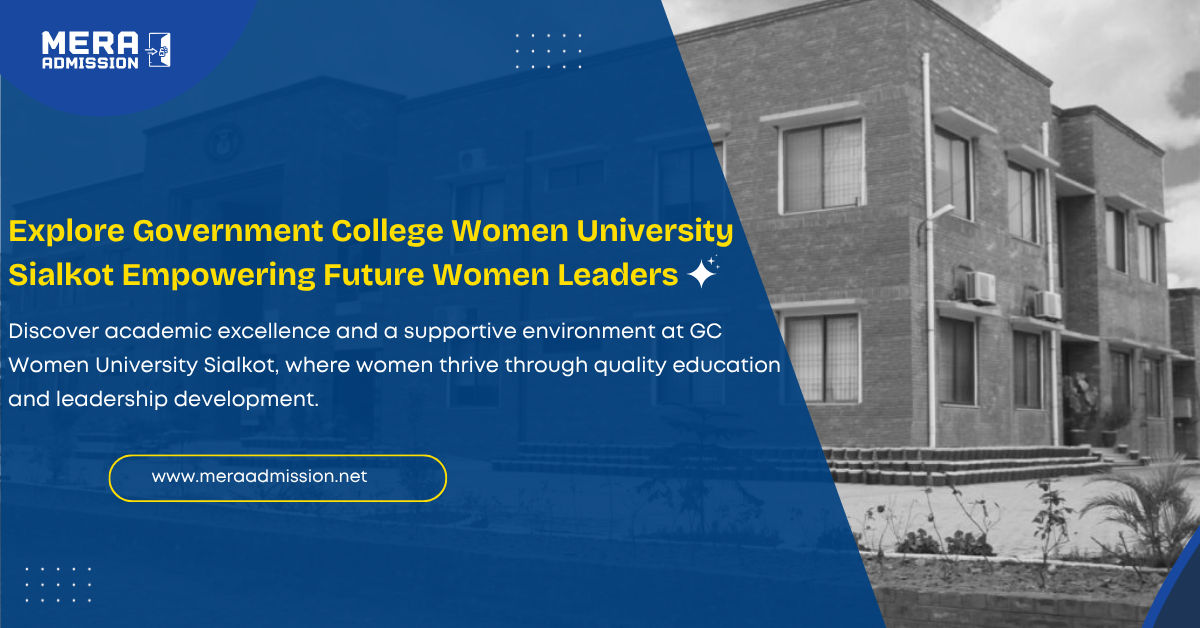 Government College Women University Sialkot Admission Guide 2025 Banner – BS Programs & Fee