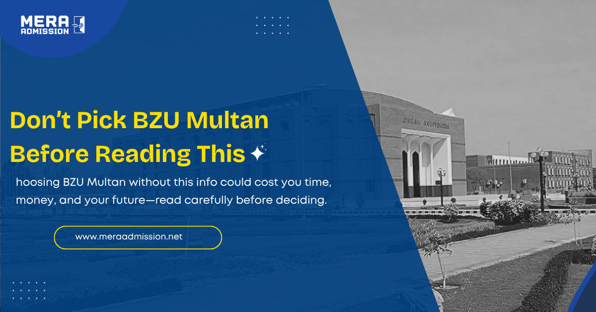 Bahauddin Zakariya University Multan Admission Guide 2025 Banner – BS Programs, Fee & Criteria