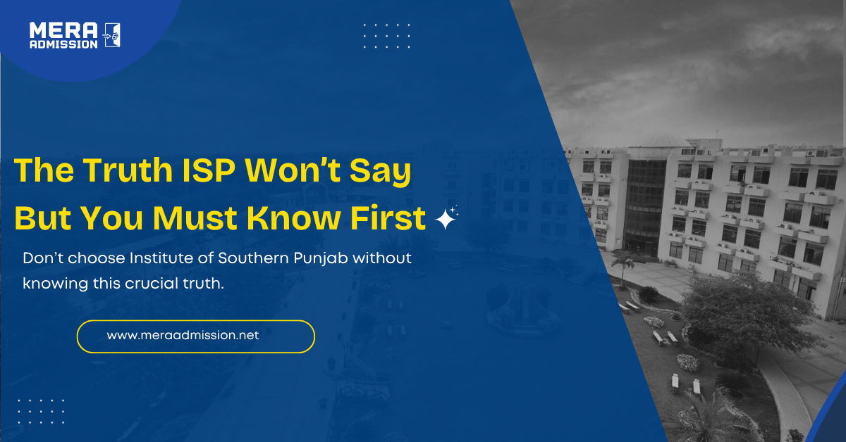 Institute of Southern Punjab Admission Guide 2025 Banner – BS Programs, Fee & Eligibility