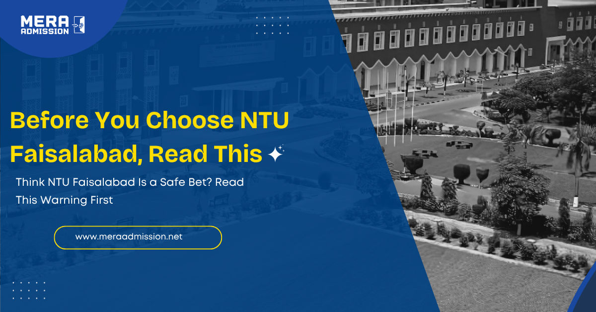 National Textile University Faisalabad Admission Guide 2025 Banner – BS Programs, Fee & Merit