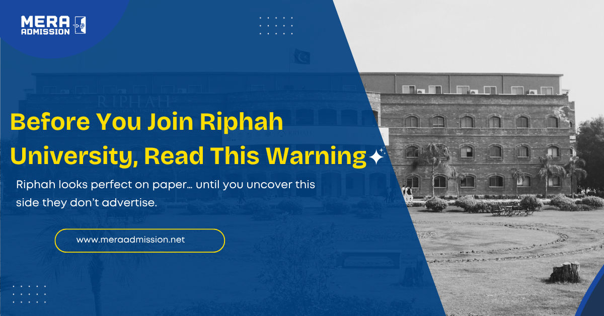 Riphah International University Islamabad Admission Guide 2025 Banner β BS Programs, Fee, Merit