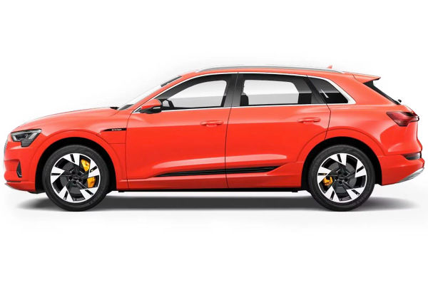 Audi e-tron in Catalunya Red Metallic