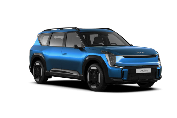 KIA EV9 in Ocean Blue Pearl