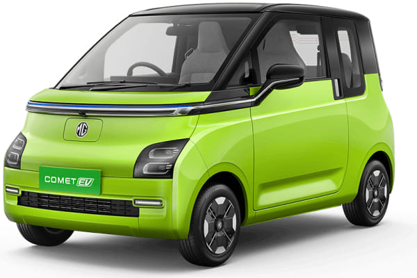 MG Comet EV in APPLE GREEN & STARRY BLACK