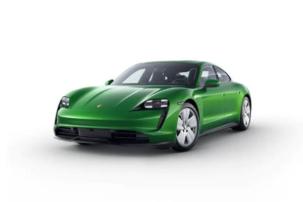 Porsche Taycan in Mamba Green Metallic