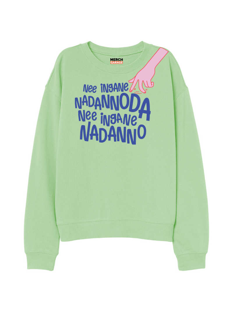 Nadannoda Regular Fit Sweatshirt - Nile Green