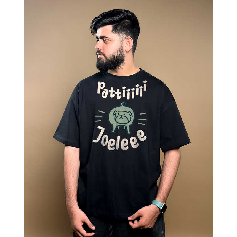 DSCY BACK PRINT OVERSIZED T-SHIRT - BLACK